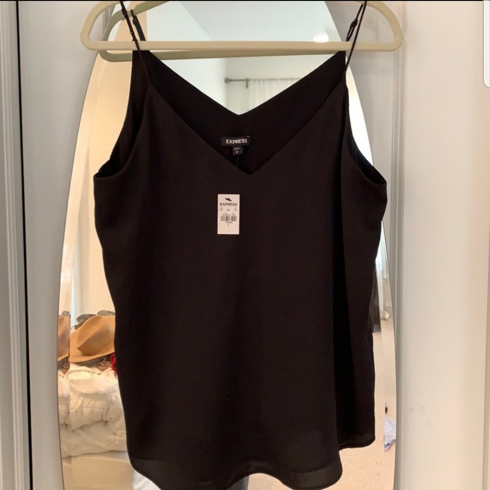 Express Black Barcelona Blousy Dressy Tank